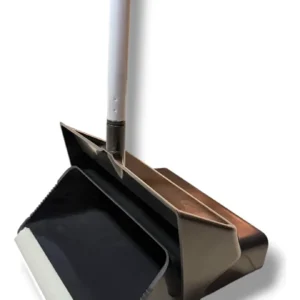 RECOGEDOR PLASTICO CON TAPA LOBBY NEGRO