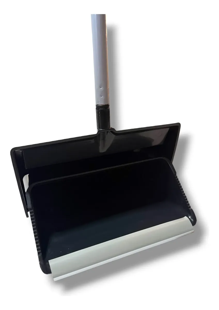 RECOGEDOR PLASTICO CON TAPA LOBBY NEGRO - Imagen 5